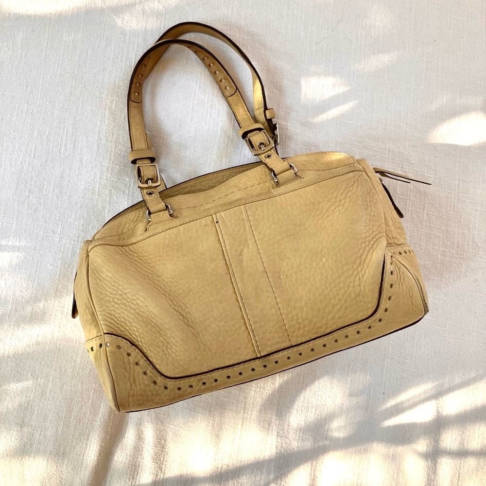Vintage coach leather handbag